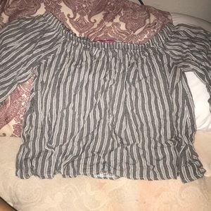 Off the shoulder crop top